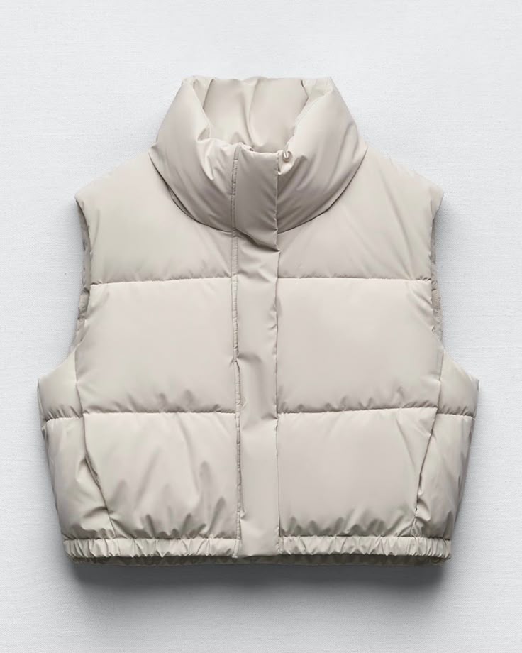 Cropped Puffer Vest